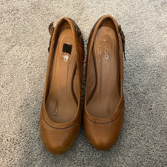 Aldo snakeskin and leather heel - Picture 2 of 7